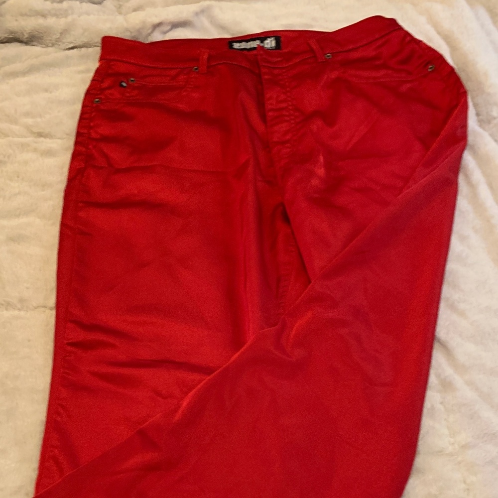 Red Satin Jeans